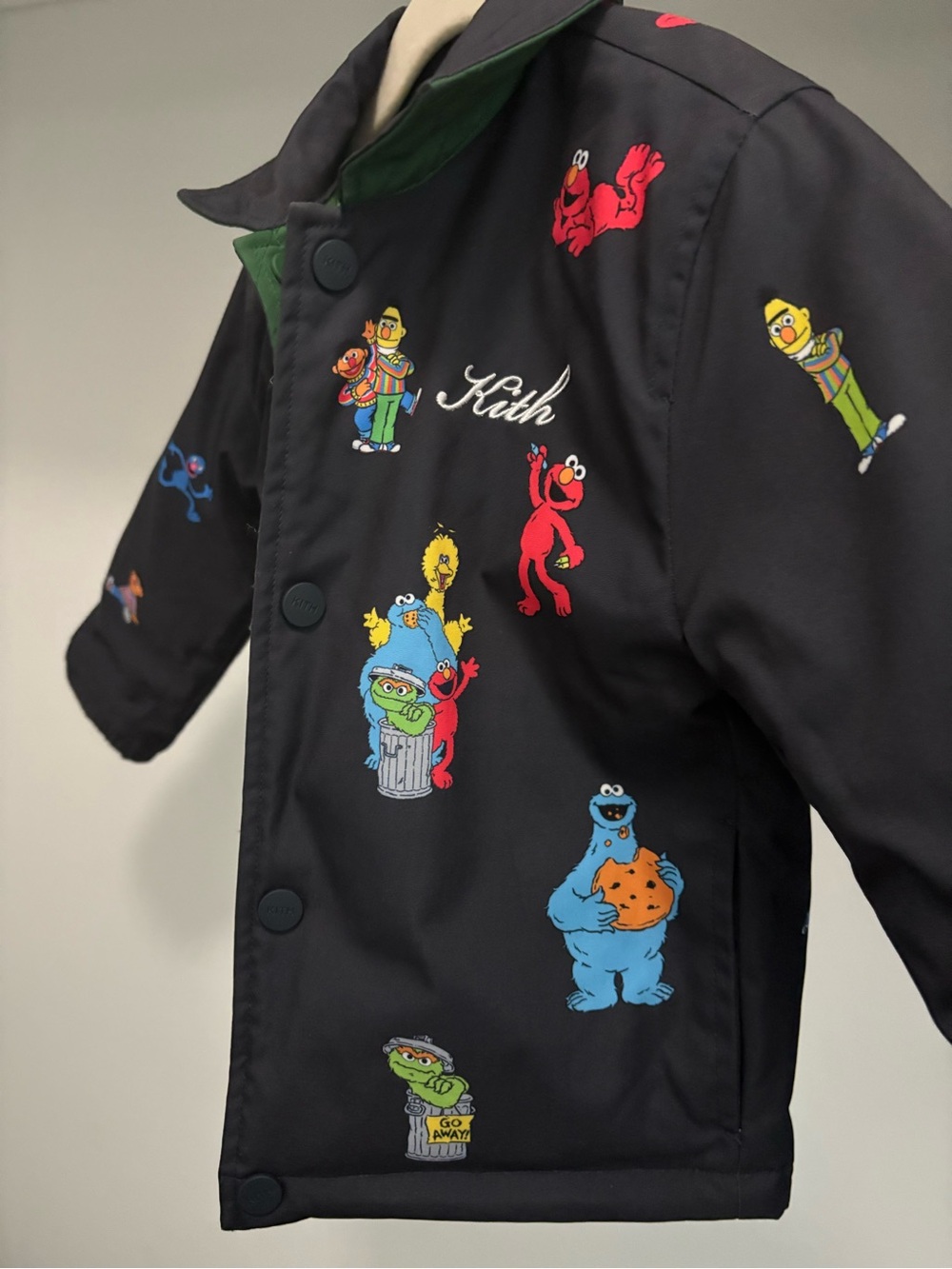 Kith Green Quilted Kids Puffer Jacket